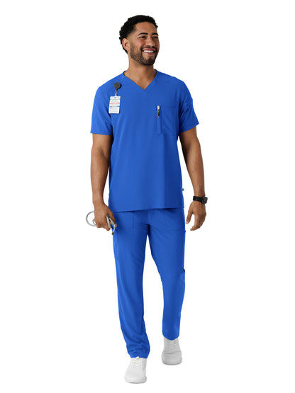 Men's V-Neck 5-Pocket Scrub Top - 6834 - Royal