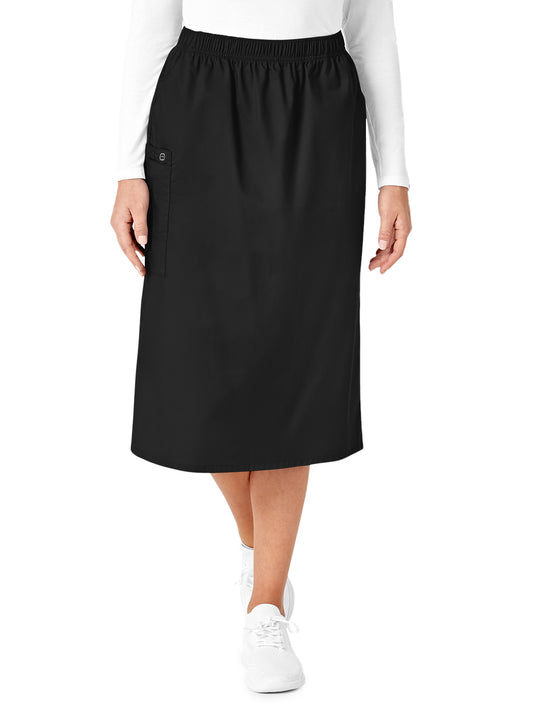 Women's Five-Pocket Pull On Cargo Skirt - 701 - Black