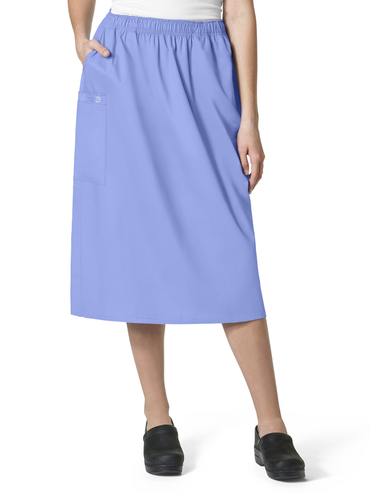 Women's Five-Pocket Pull On Cargo Skirt - 701 - Ceil Blue