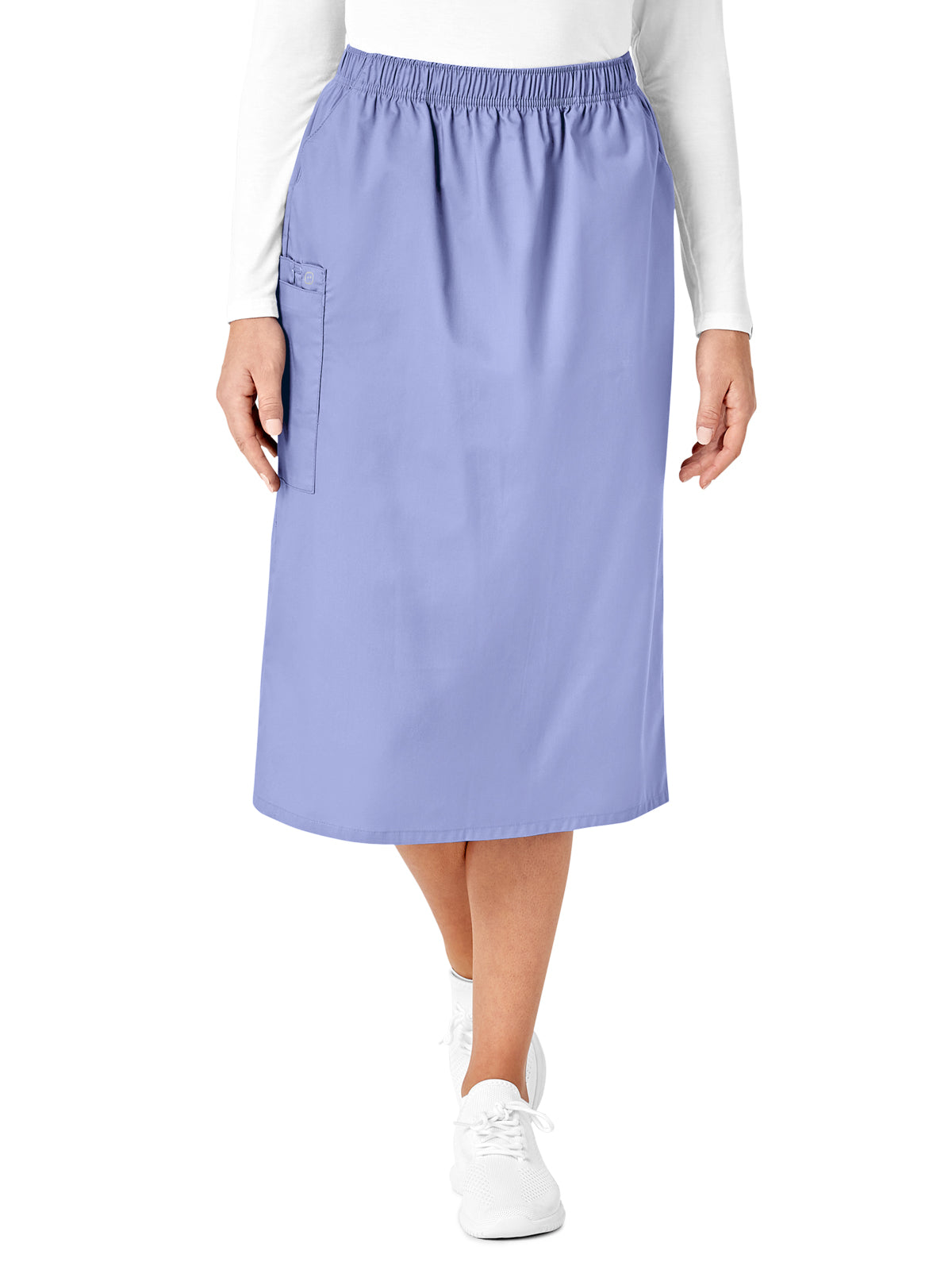 Women's Five-Pocket Pull On Cargo Skirt - 701 - Ceil Blue