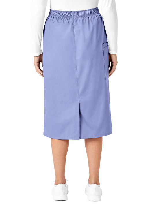 Women's Five-Pocket Pull On Cargo Skirt - 701 - Ceil Blue