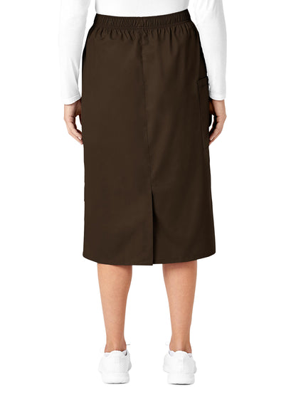 Women's Five-Pocket Pull On Cargo Skirt - 701 - Chocolate