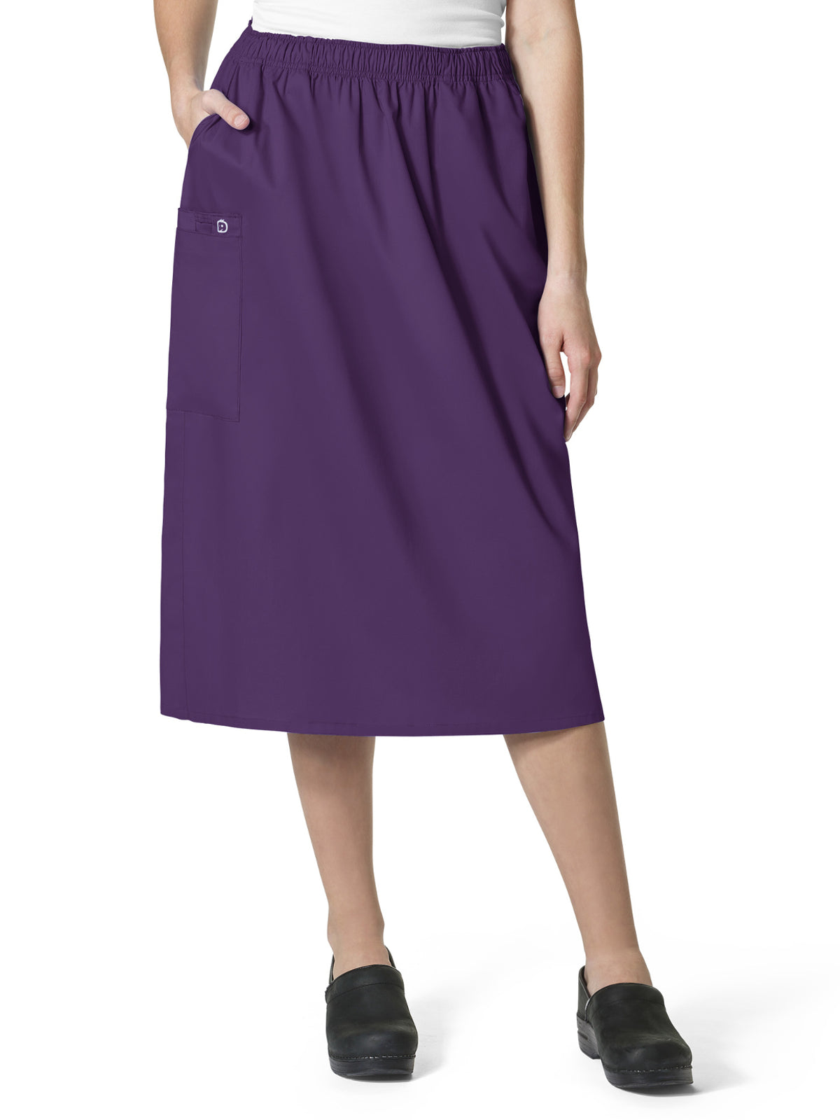 Women's Five-Pocket Pull On Cargo Skirt - 701 - Eggplant