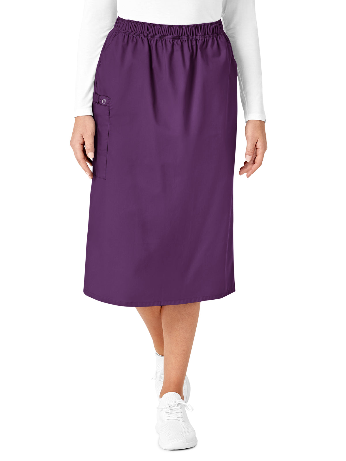 Women's Five-Pocket Pull On Cargo Skirt - 701 - Eggplant