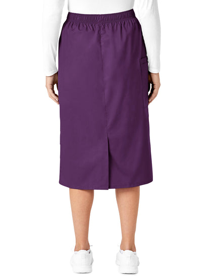 Women's Five-Pocket Pull On Cargo Skirt - 701 - Eggplant