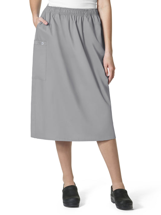 Women's Five-Pocket Pull On Cargo Skirt - 701 - Grey