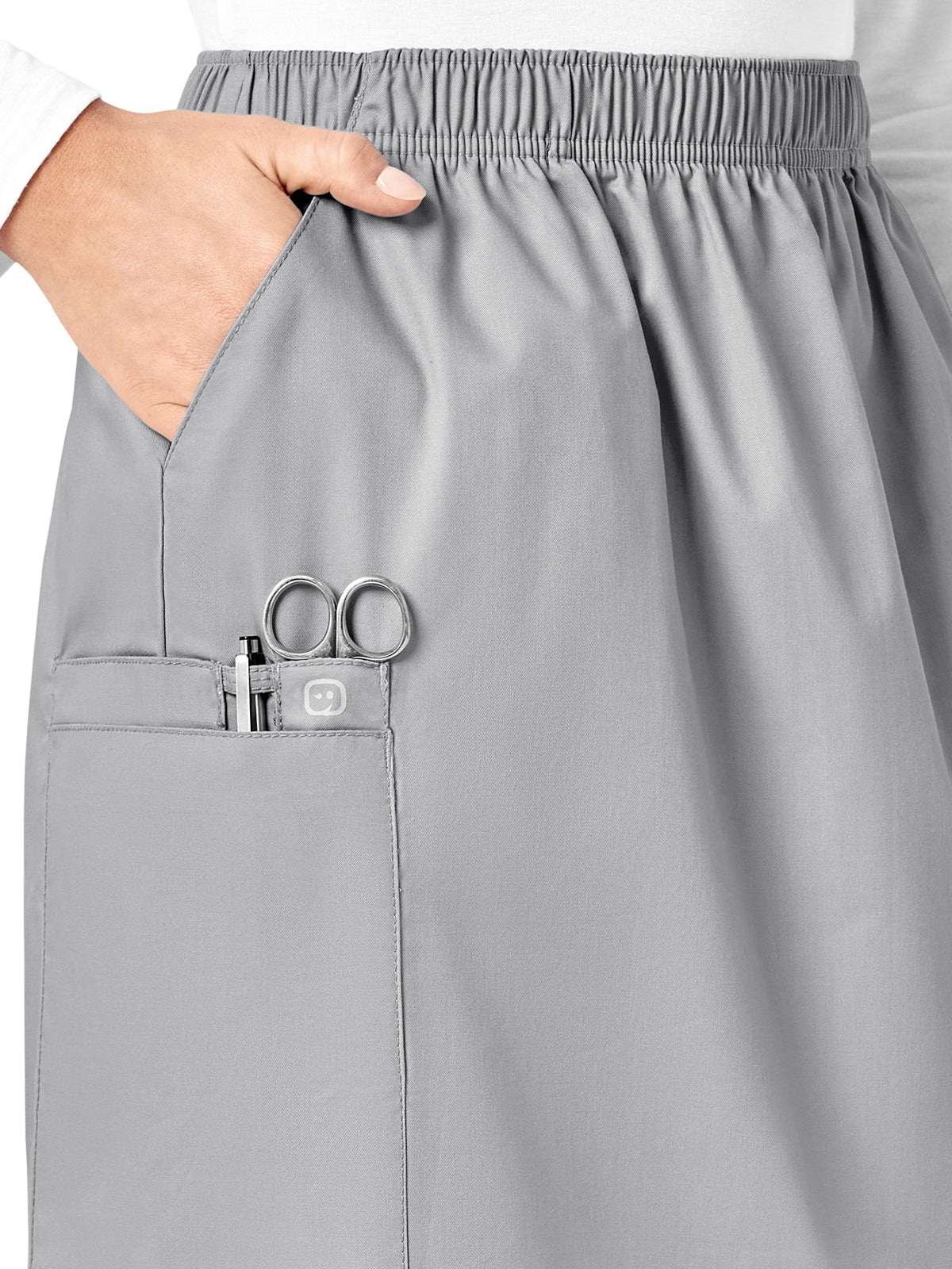 Women's Five-Pocket Pull On Cargo Skirt - 701 - Grey