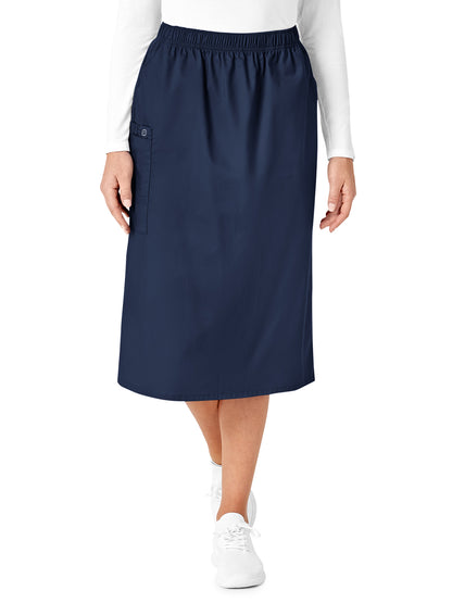 Women's Five-Pocket Pull On Cargo Skirt - 701 - Navy