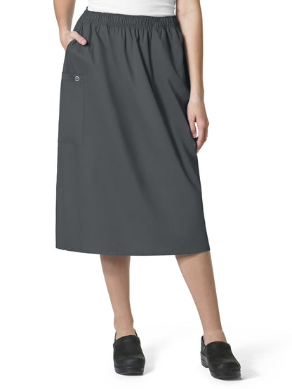 Women's Five-Pocket Pull On Cargo Skirt - 701 - Pewter