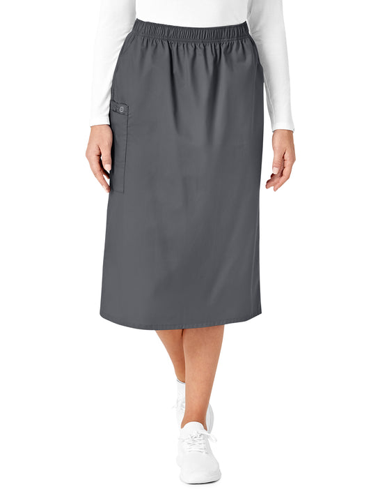 Women's Five-Pocket Pull On Cargo Skirt - 701 - Pewter