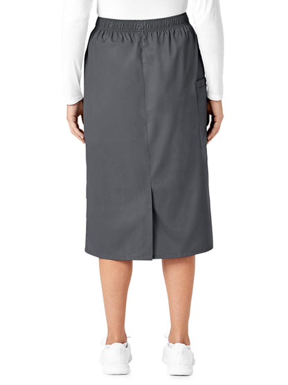 Women's Five-Pocket Pull On Cargo Skirt - 701 - Pewter