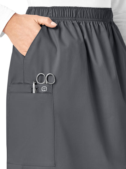 Women's Five-Pocket Pull On Cargo Skirt - 701 - Pewter