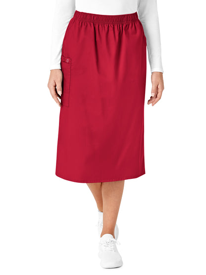 Women's Five-Pocket Pull On Cargo Skirt - 701 - Red