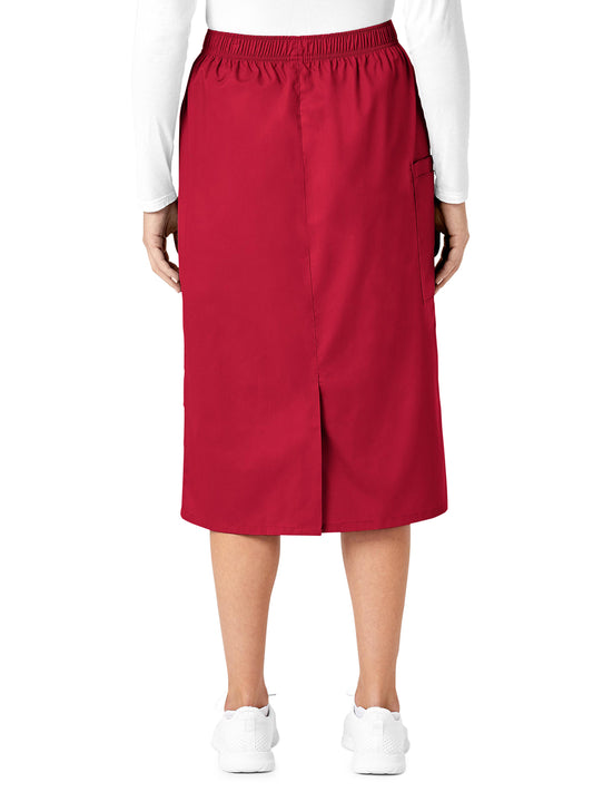 Women's Five-Pocket Pull On Cargo Skirt - 701 - Red