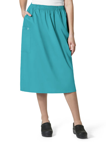 Women's Five-Pocket Pull On Cargo Skirt - 701 - Teal