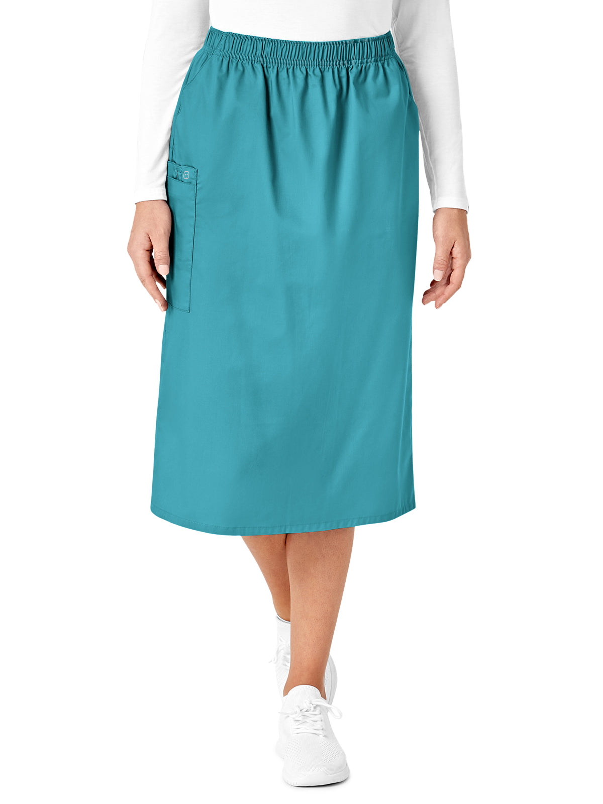 Women's Five-Pocket Pull On Cargo Skirt - 701 - Teal