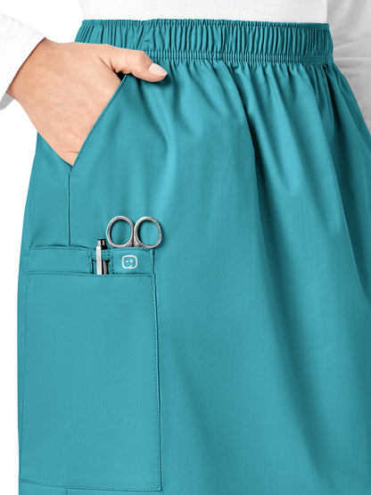 Women's Five-Pocket Pull On Cargo Skirt - 701 - Teal