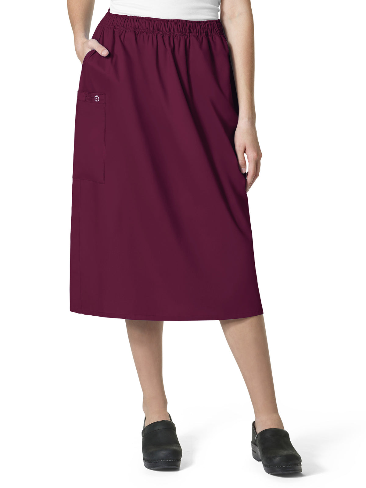 Women's Five-Pocket Pull On Cargo Skirt - 701 - Wine