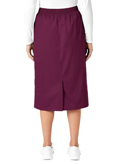 Women's Five-Pocket Pull On Cargo Skirt - 701 - Wine