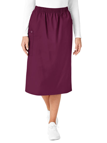 Women's Five-Pocket Pull On Cargo Skirt - 701 - Wine