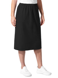 Women's Five-Pocket Below Knee Skirt - 7180 - Black