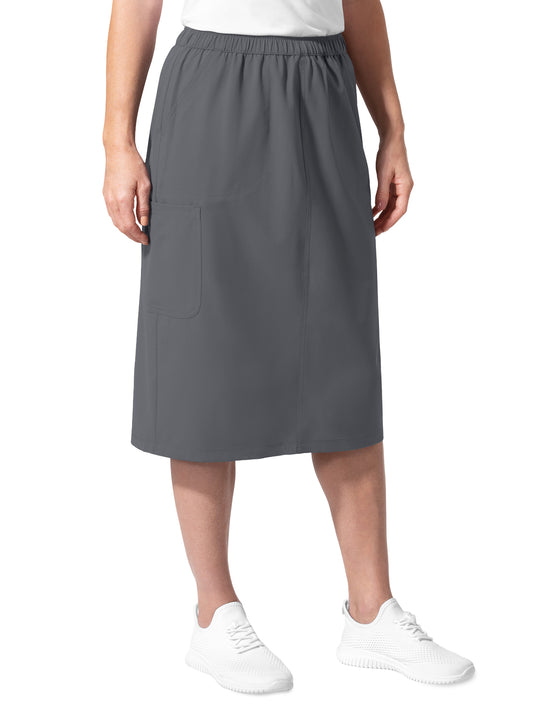 Women's Five-Pocket Below Knee Skirt - 7180 - Pewter