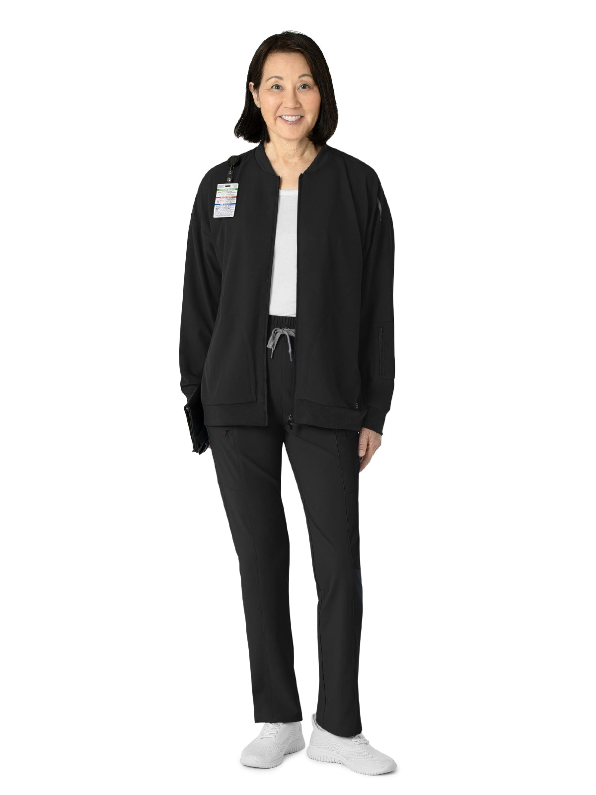 Women's 8-Pocket Bomber Jacket - 8066 - Black