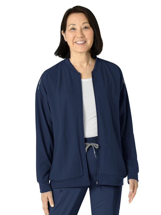 Women's 8-Pocket Bomber Jacket - 8066 - Navy