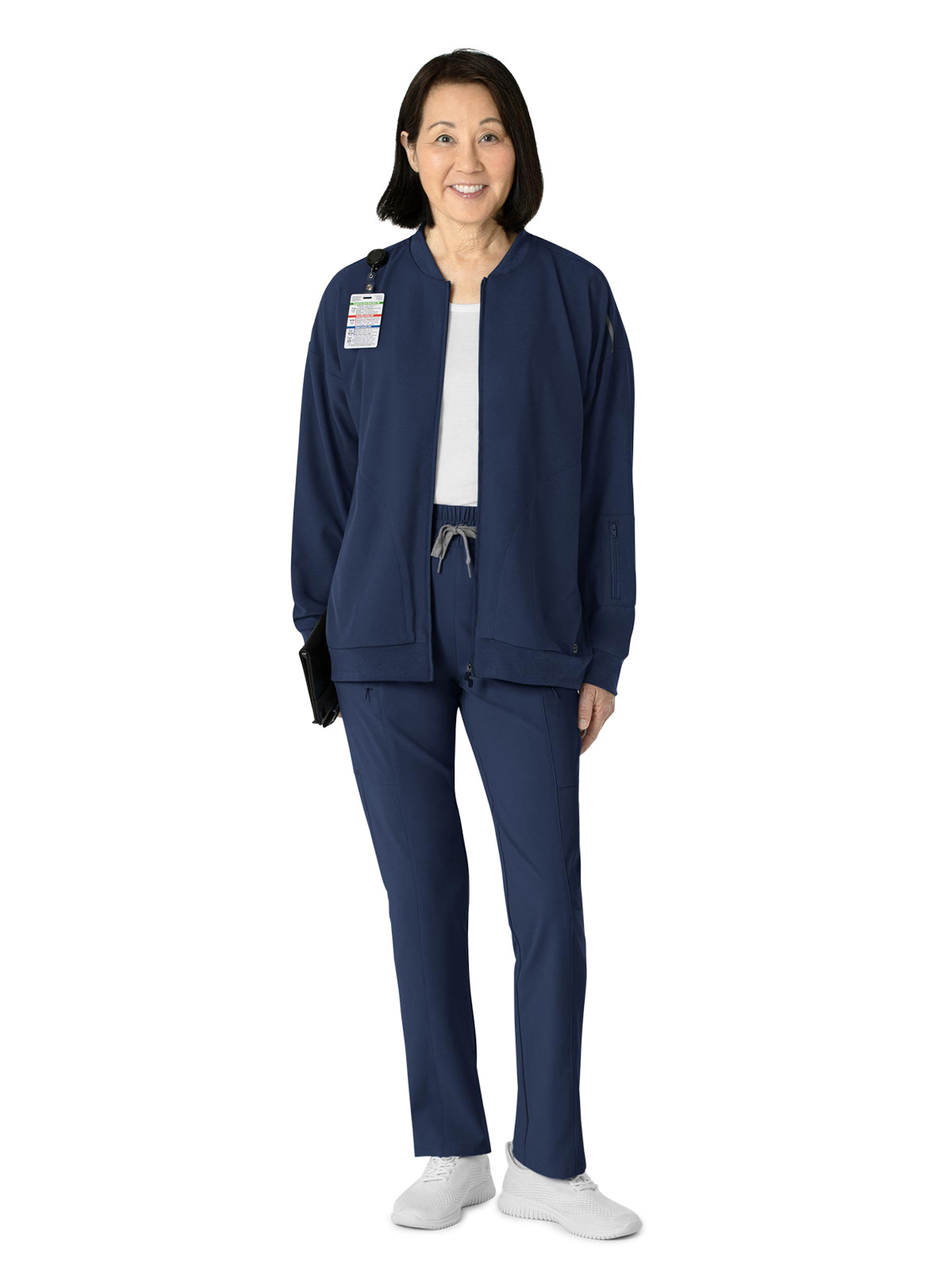 Women's 8-Pocket Bomber Jacket - 8066 - Navy