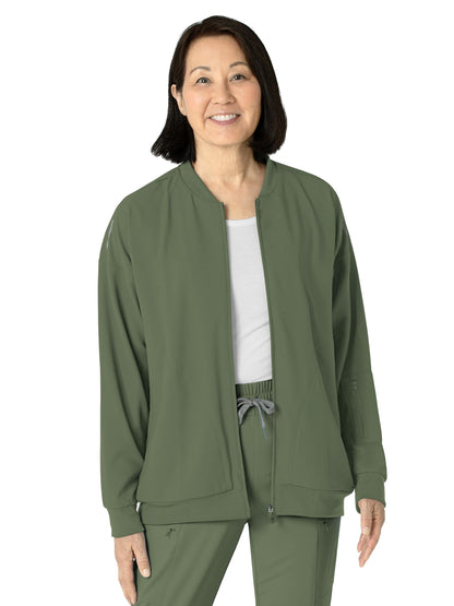 Women's 8-Pocket Bomber Jacket - 8066 - Olive