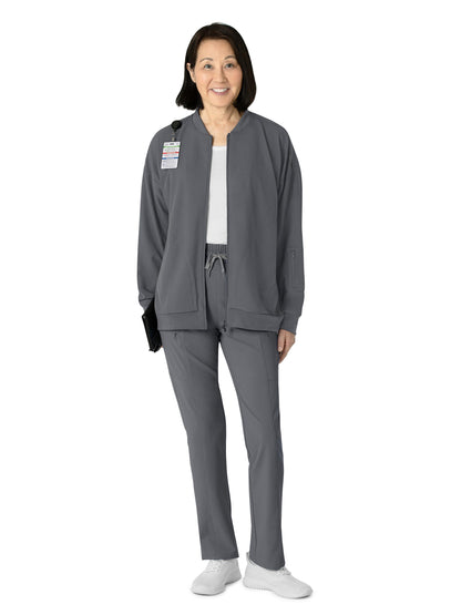 Women's 8-Pocket Bomber Jacket - 8066 - Pewter