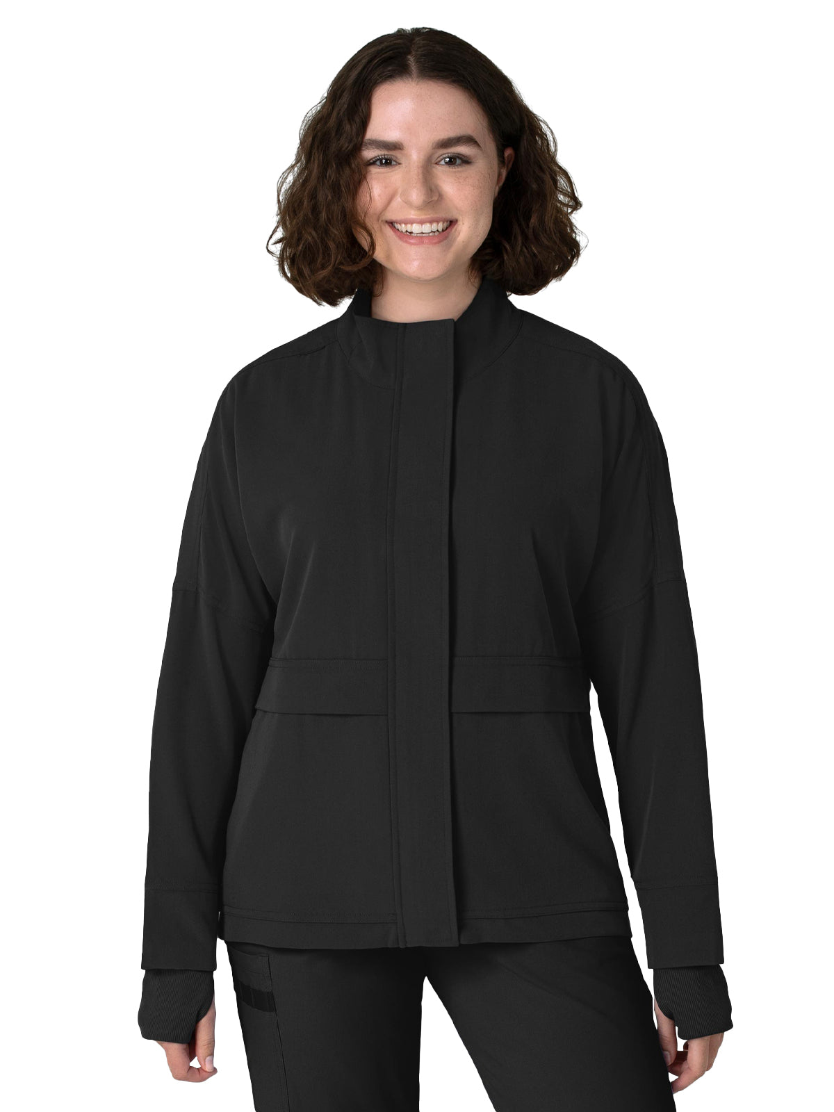 Women's Six-Pocket Packable Jacket - 8132 - Black