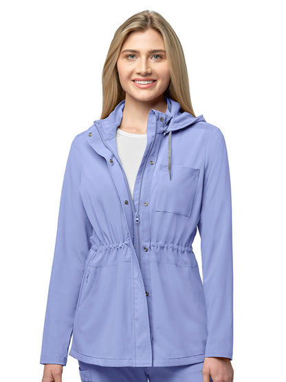 Women's Five-Pocket Convertible Hood Jacket - 8134 - Ceil Blue