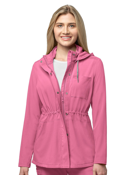 Women's Five-Pocket Convertible Hood Jacket - 8134 - Rosebud