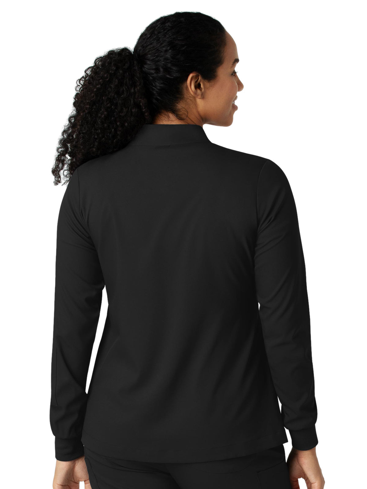 Women's Four-Pocket Warm-Up Jacket - 8151 - Black