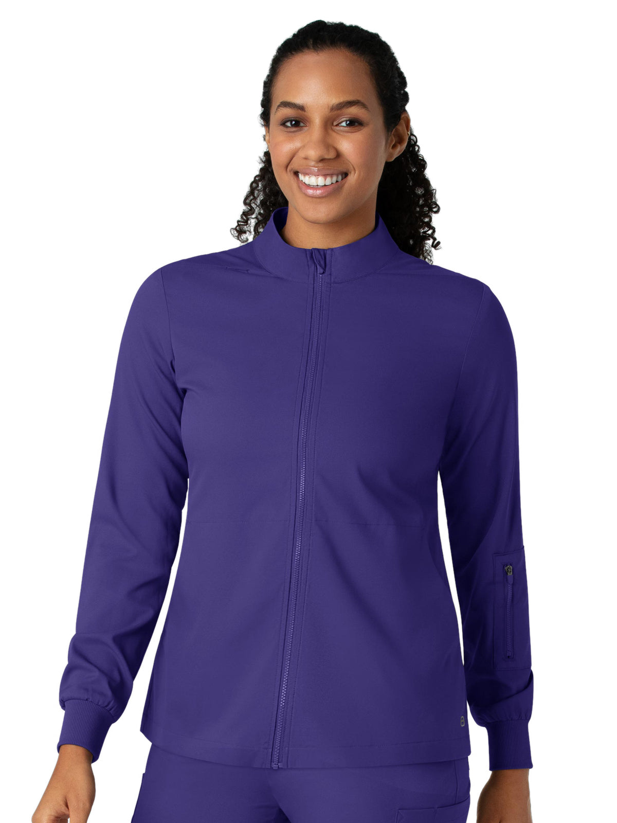 Women's Four-Pocket Warm-Up Jacket - 8151 - Grape