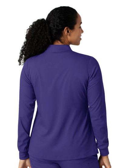 Women's Four-Pocket Warm-Up Jacket - 8151 - Grape