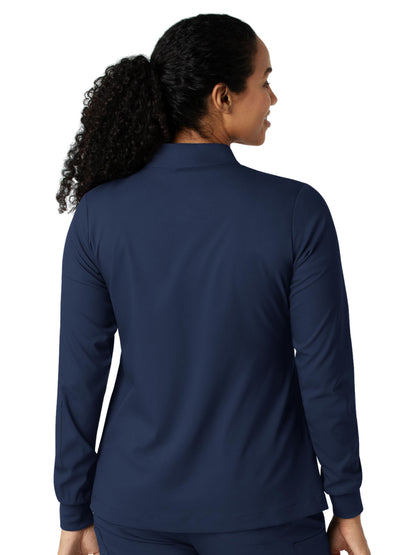 Women's Four-Pocket Warm-Up Jacket - 8151 - Navy