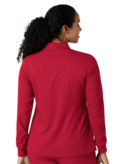 Women's Four-Pocket Warm-Up Jacket - 8151 - Red