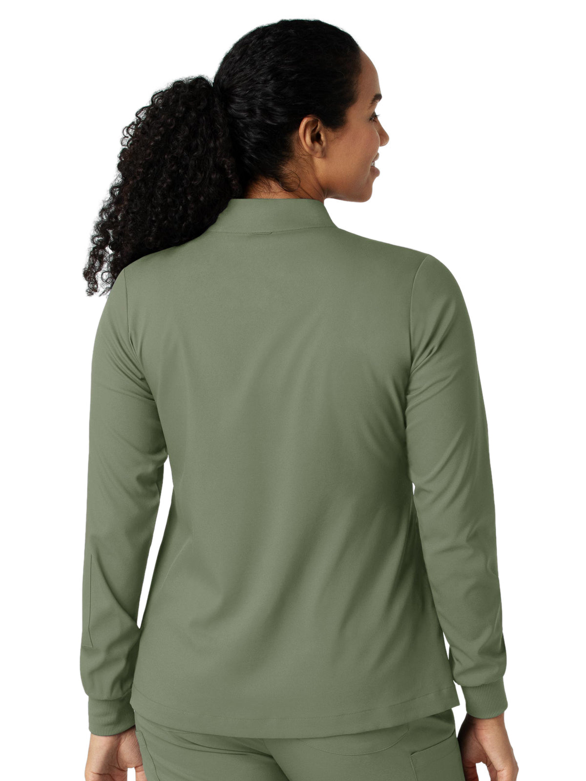 Women's Four-Pocket Warm-Up Jacket - 8151 - Sage