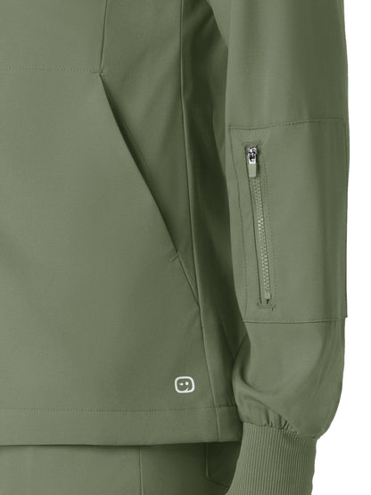 Women's Four-Pocket Warm-Up Jacket - 8151 - Sage