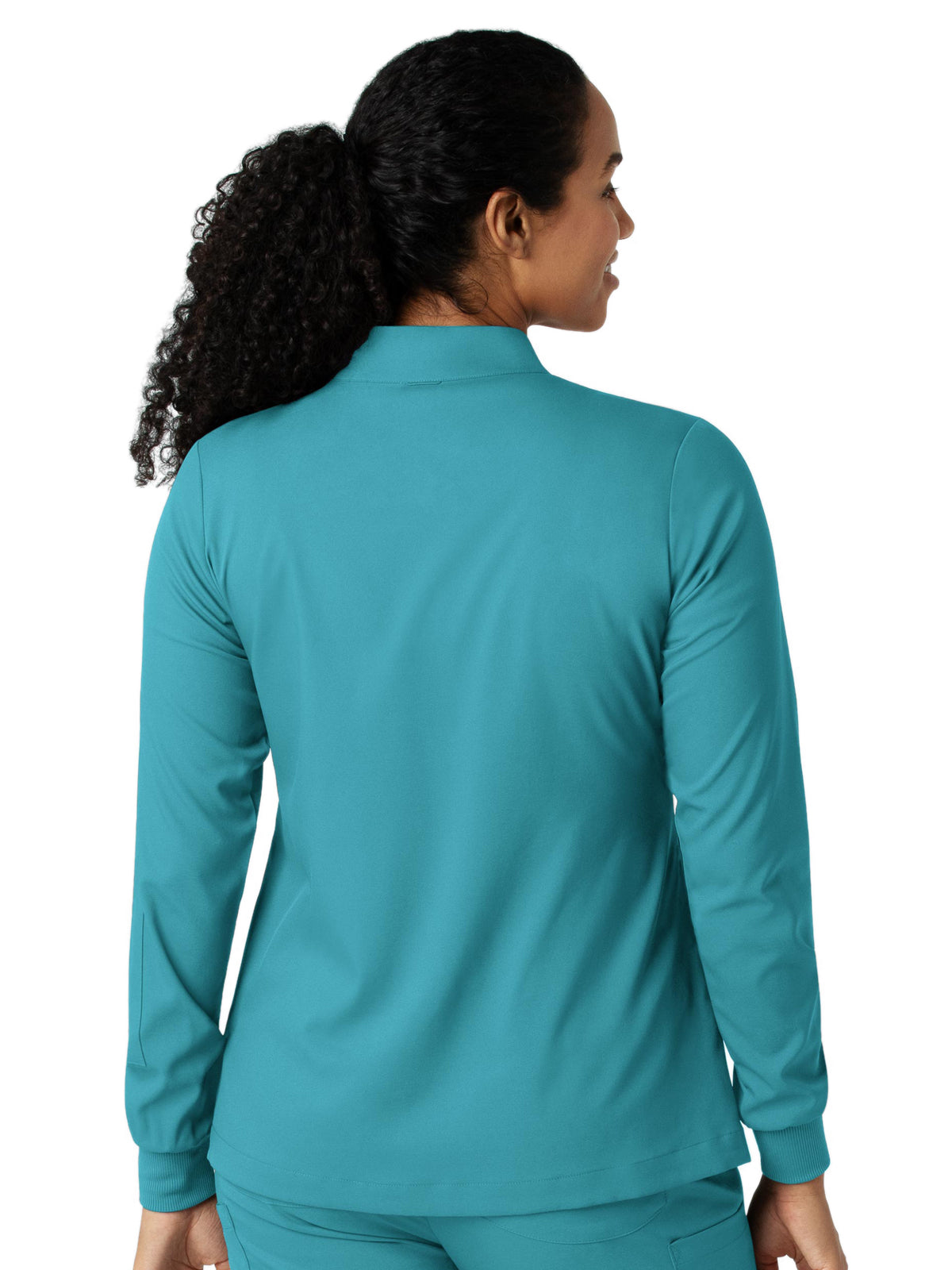 Women's Four-Pocket Warm-Up Jacket - 8151 - Teal