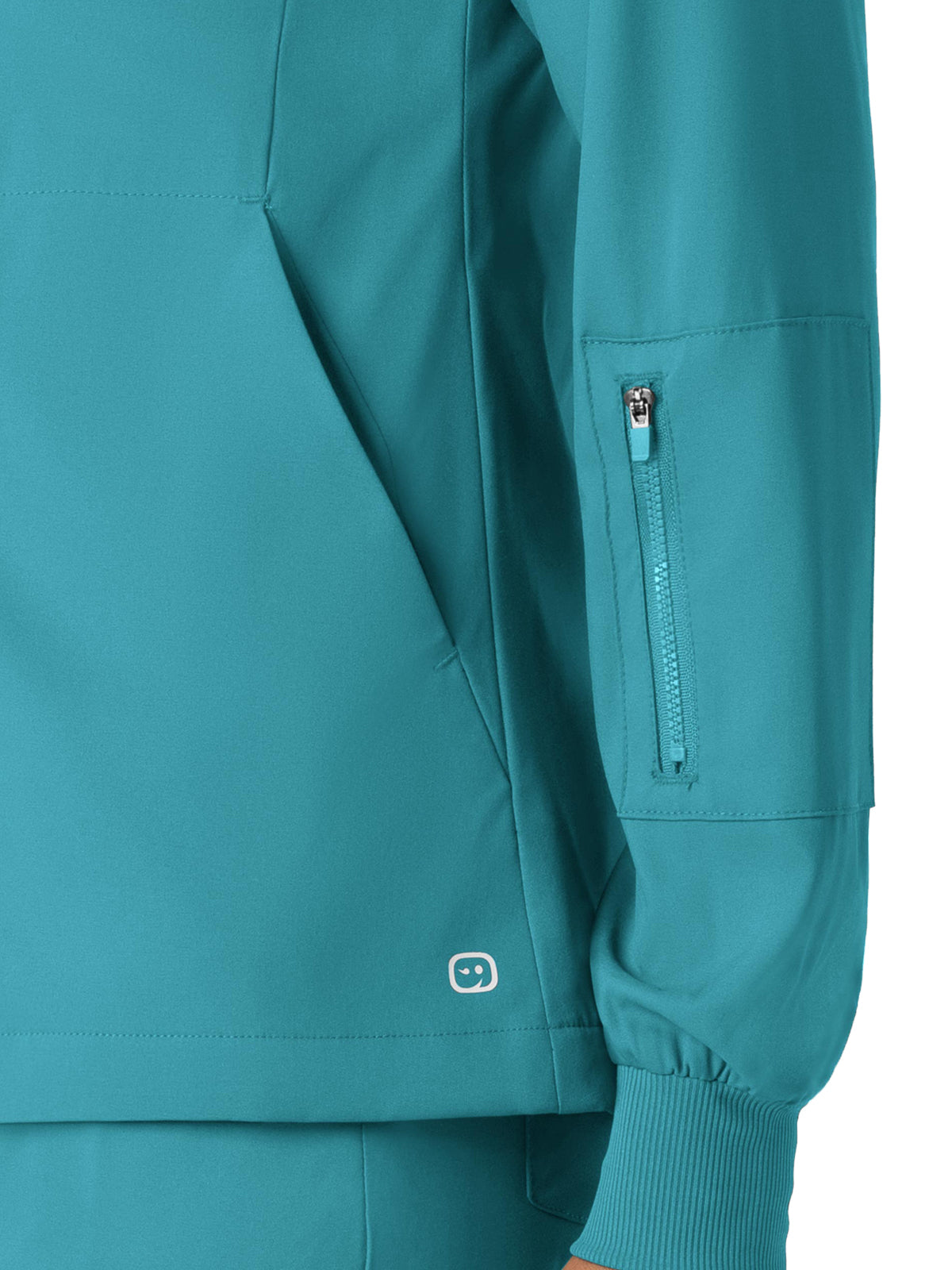 Women's Four-Pocket Warm-Up Jacket - 8151 - Teal