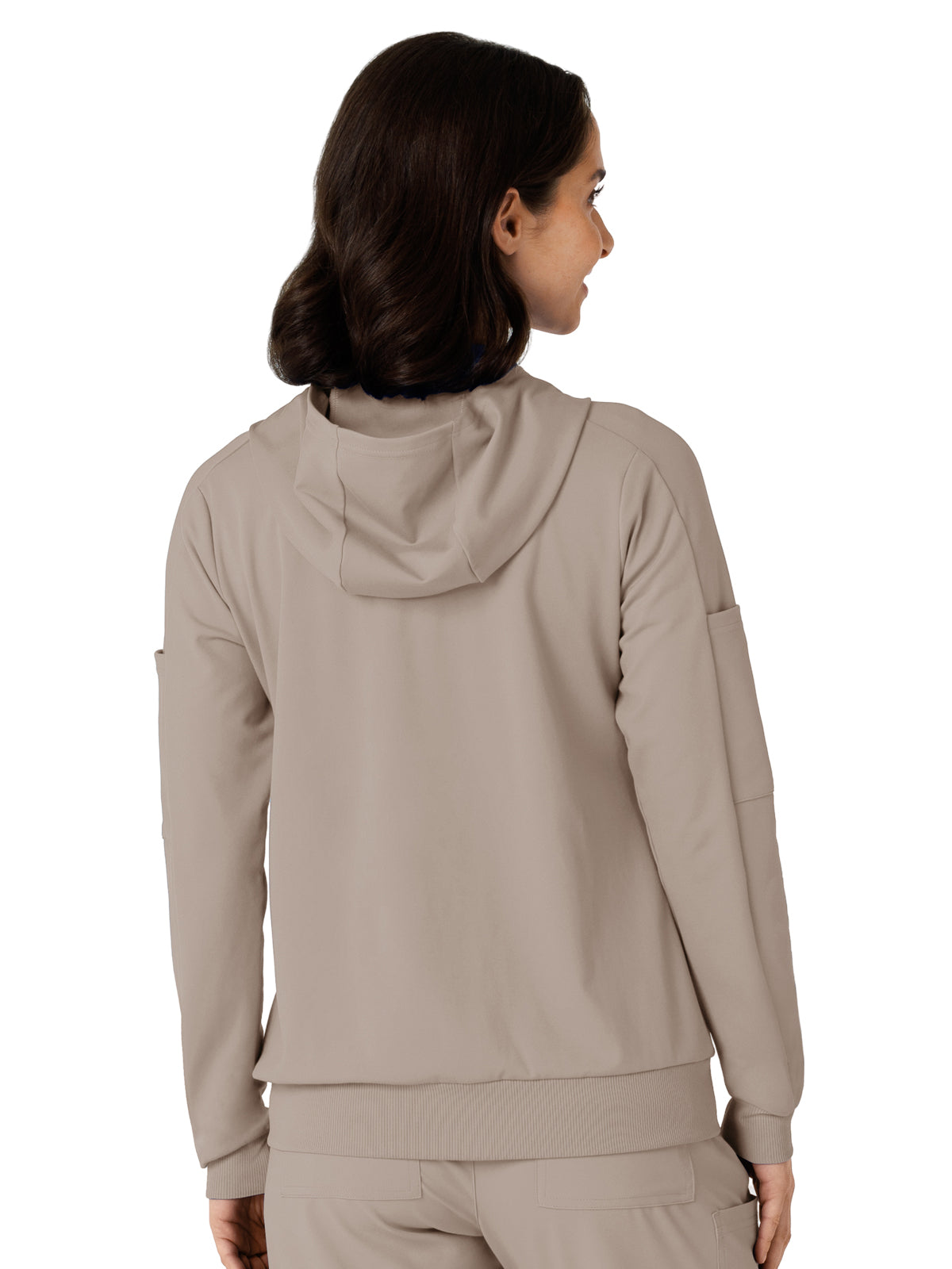 Knit Women’s Four-Pocket Zip Hoodie - 8159 - Haze