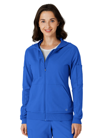 Knit Women’s Four-Pocket Zip Hoodie - 8159 - Royal