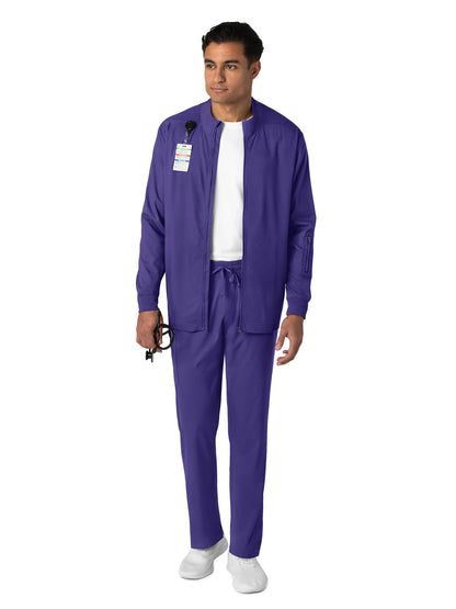 Men's Four-Pocket Warm-Up Jacket - 8351 - Grape