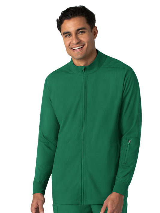 Men's Four-Pocket Warm-Up Jacket - 8351 - Hunter