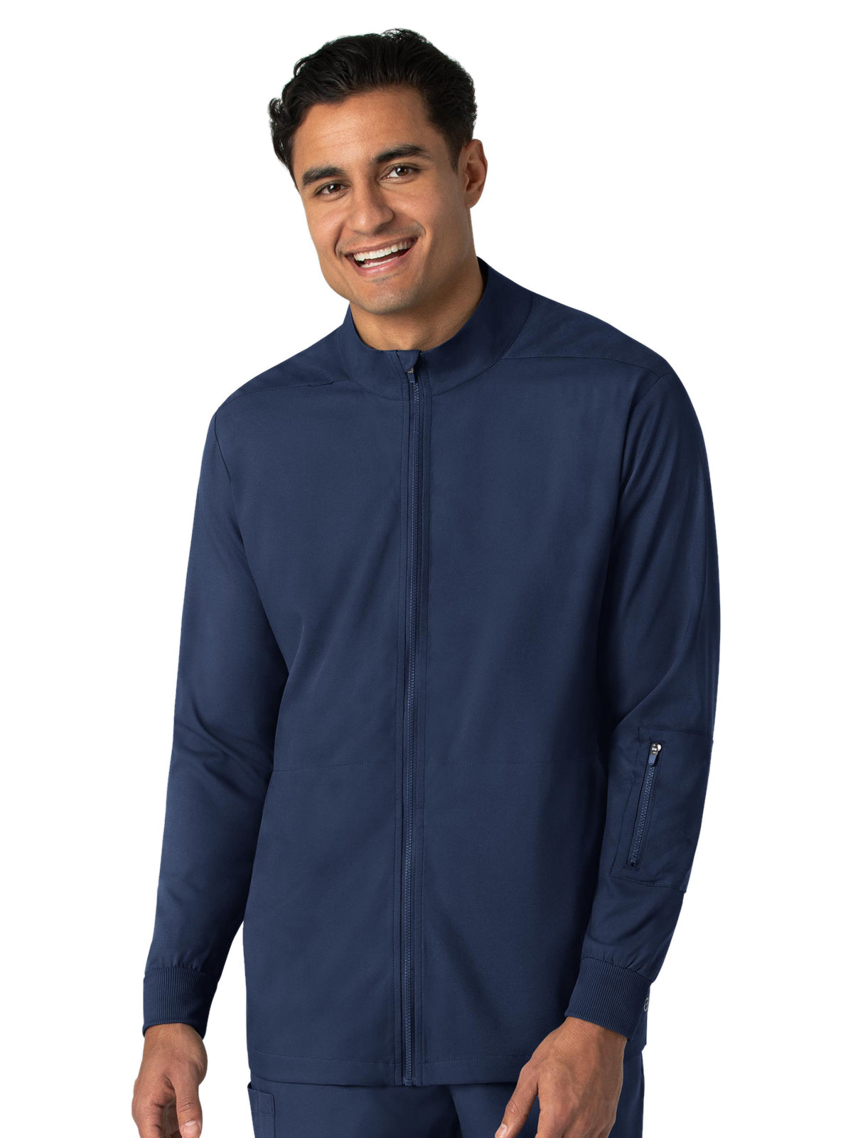 Men's Four-Pocket Warm-Up Jacket - 8351 - Navy