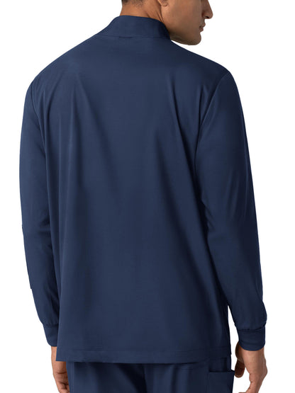 Men's Four-Pocket Warm-Up Jacket - 8351 - Navy