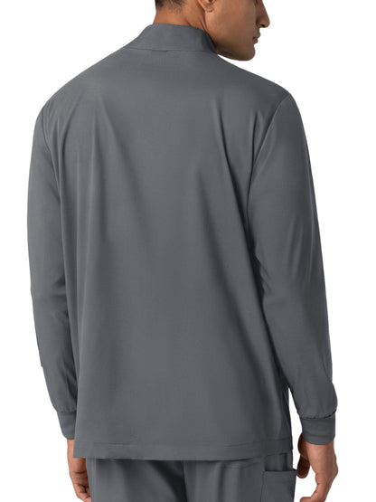 Men's Four-Pocket Warm-Up Jacket - 8351 - Pewter